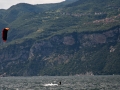 Kiting na Lago di Garda.