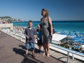 Na Promenade des Anglais v Nice.