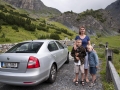 Jedna z dalších zastávek na vrchol Stelvio Pass.