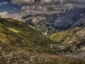 Záběr, který nikdy neomrzí, dole cesta, která nás čekala (HDR).