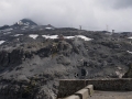 Pohled na vrchol vedle průsmyku Stelvio Pass.