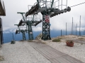 Vrchní stanice lanovky na vrcholu Monte Capanne