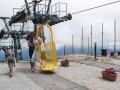 Vrchní stanice lanovky na vrcholu Monte Capanne