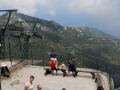 Vrchní stanice lanovky na vrcholu Monte Capanne
