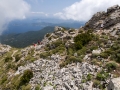 Cesta lanovkou dolů z Monte Capanne do Marciana
