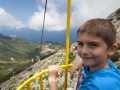Cesta lanovkou dolů z Monte Capanne do Marciana