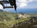 Cesta lanovkou dolů z Monte Capanne do Marciana