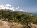 V národním parku, v dálce Monte Capanne