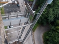Hradní pevnost Konigstein - skleněný výtah na hradby