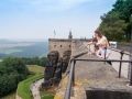 Hradní pevnost Konigstein - pohled z hradeb