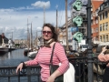 Jedna z nejhezčích ulic Nyhavn v Kodani s kanálem uprostřed