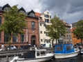 Plavba kanálem kolem ulice Overgaden Oven Vandet