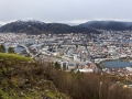 Pohled na ergen z vyhlidky Fløyen