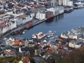 Pohled na ergen z vyhlidky Fløyen