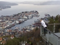Pohled na ergen z vyhlidky Fløyen