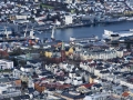 Pohled na ergen z vyhlidky Fløyen