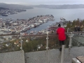 Pohled na ergen z vyhlidky Fløyen