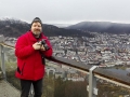 Pohled na ergen z vyhlidky Fløyen