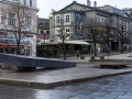 Na centralnim namesti Torgallmenningen v Bergenu
