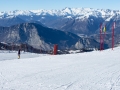 Na sjezdovce - nejvyssi bod vrchol Palon 2090m