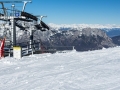 Na sjezdovce - nejvyssi bod vrchol Palon 2090m