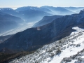 Na sjezdovce - nejvyssi bod vrchol Palon 2090m