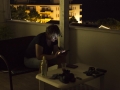 Vecer na terase hotelu