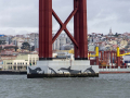 Pohled na 25 de Abril Bridge