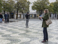 Na namesti Praça Dom Pedro IV