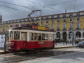 Lisabonske tramvaje na Praça do Comércio
