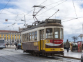 Lisabonske tramvaje na Praça do Comércio